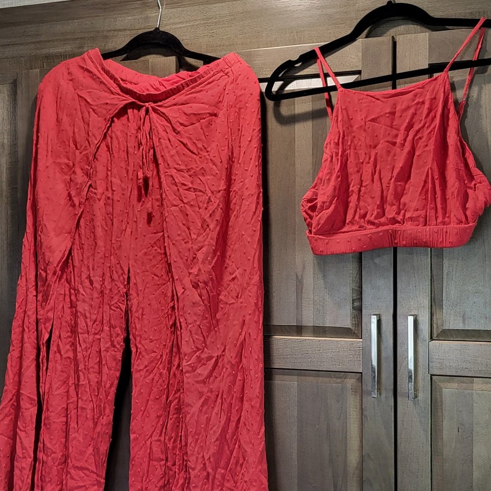 Fashion on Earth 2-piece burnt orange jumpsuit